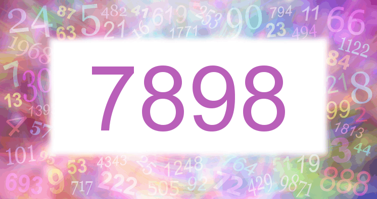 Träume mit einer Nummer 7898 rosa Bild