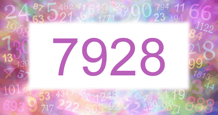 Träume mit einer Nummer 7928 rosa Bild