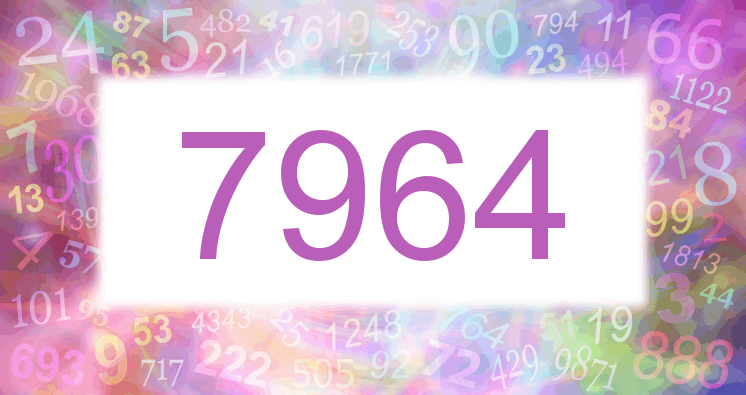 Träume mit einer Nummer 7964 rosa Bild