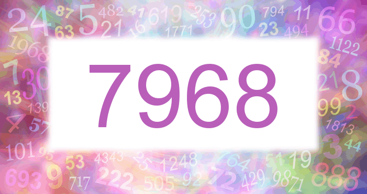 Träume mit einer Nummer 7968 rosa Bild