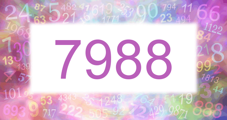 Dreams about number 7988