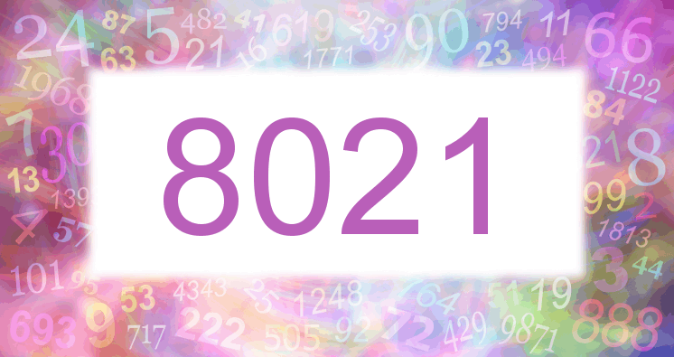 Träume mit einer Nummer 8021 rosa Bild