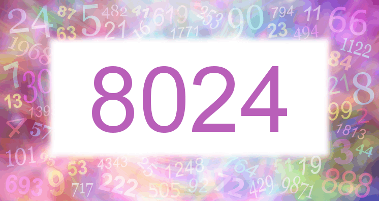 Träume mit einer Nummer 8024 rosa Bild