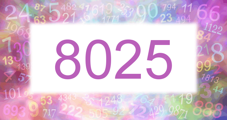 Träume mit einer Nummer 8025 rosa Bild