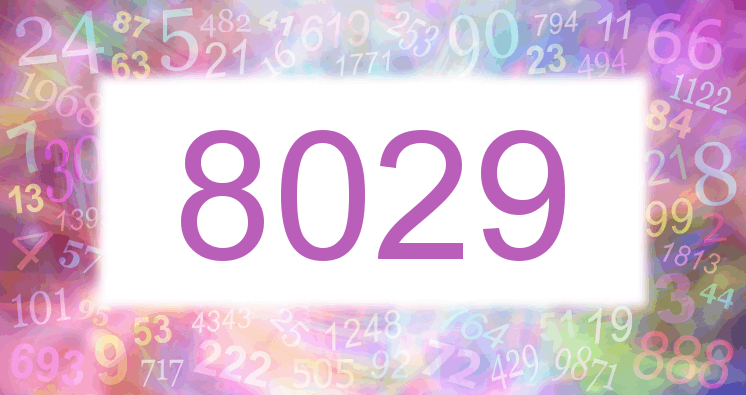 Träume mit einer Nummer 8029 rosa Bild