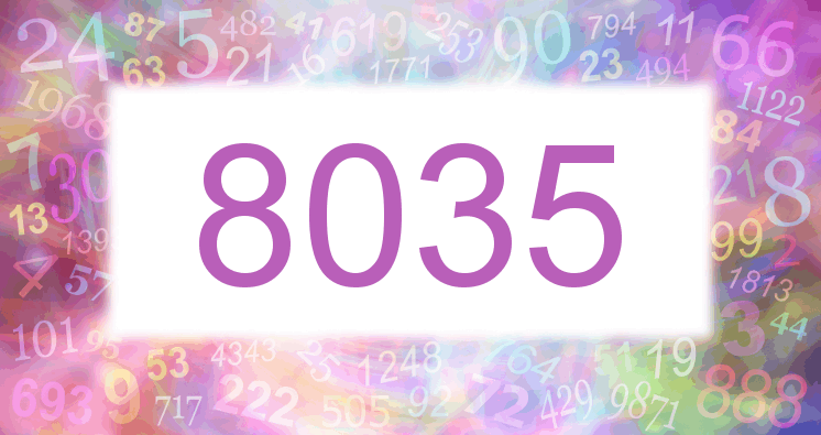 Träume mit einer Nummer 8035 rosa Bild