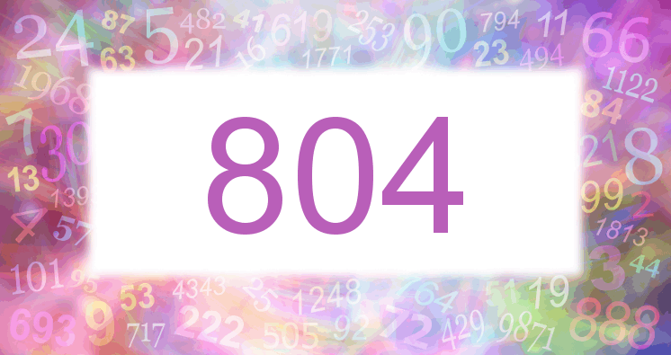 Träume mit einer Nummer 804 rosa Bild