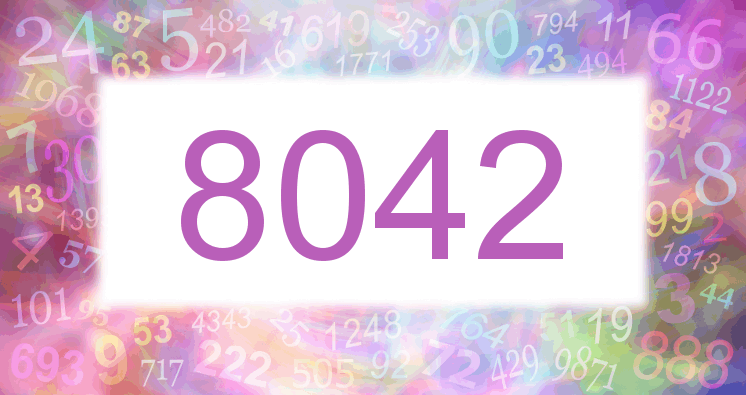 Träume mit einer Nummer 8042 rosa Bild