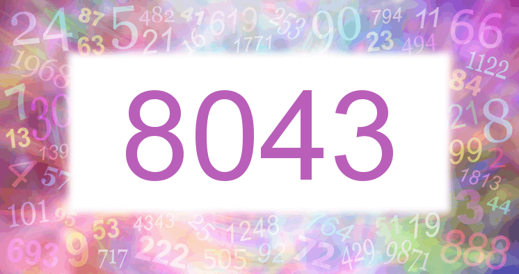 Träume mit einer Nummer 8043 rosa Bild