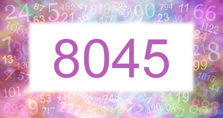 Träume mit einer Nummer 8045 rosa Bild
