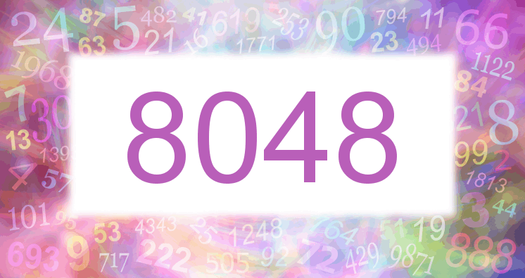 Träume mit einer Nummer 8048 rosa Bild