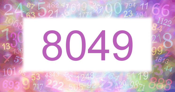 Träume mit einer Nummer 8049 rosa Bild