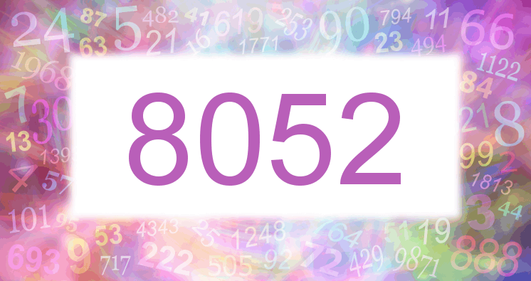 Träume mit einer Nummer 8052 rosa Bild