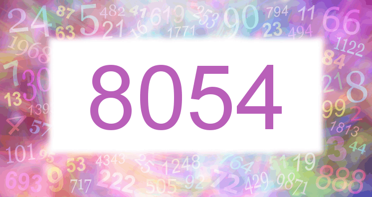 Träume mit einer Nummer 8054 rosa Bild