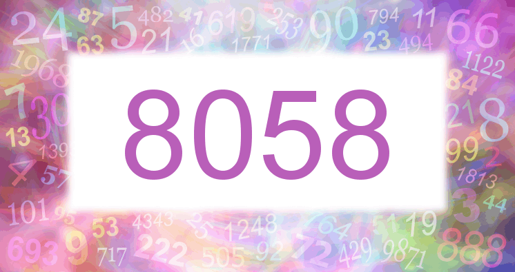 Träume mit einer Nummer 8058 rosa Bild