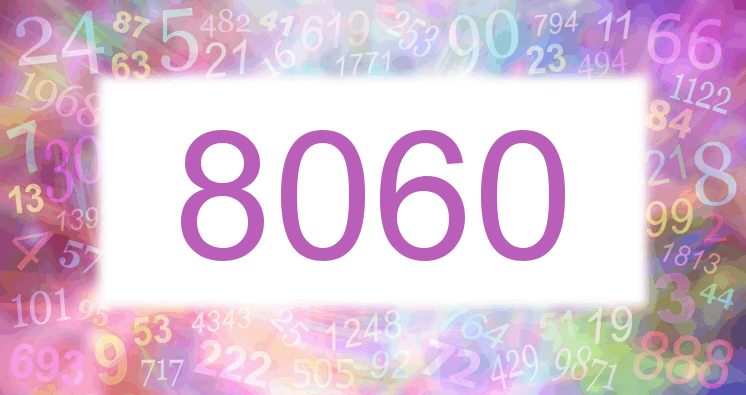 Träume mit einer Nummer 8060 rosa Bild