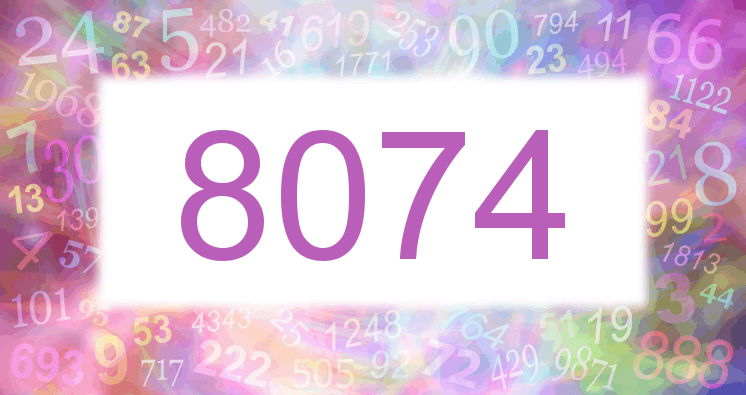 Träume mit einer Nummer 8074 rosa Bild