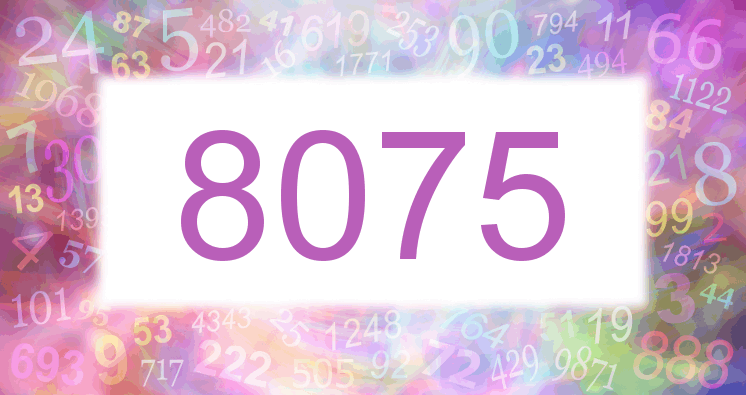 Träume mit einer Nummer 8075 rosa Bild