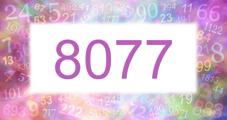 Träume mit einer Nummer 8077 rosa Bild