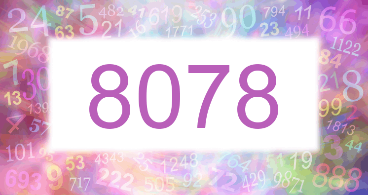 Träume mit einer Nummer 8078 rosa Bild