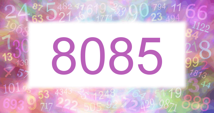 Träume mit einer Nummer 8085 rosa Bild