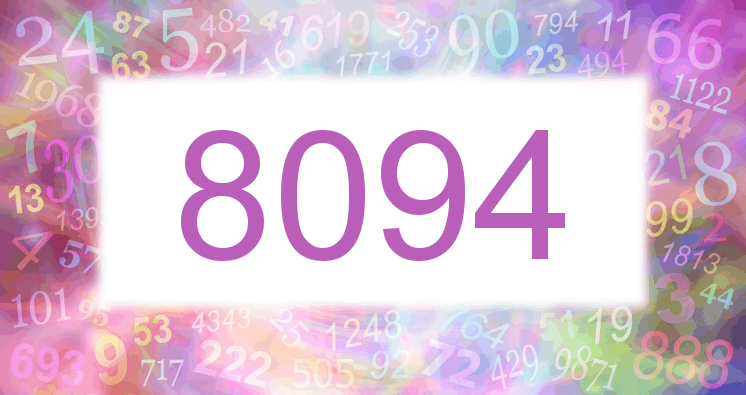 Träume mit einer Nummer 8094 rosa Bild
