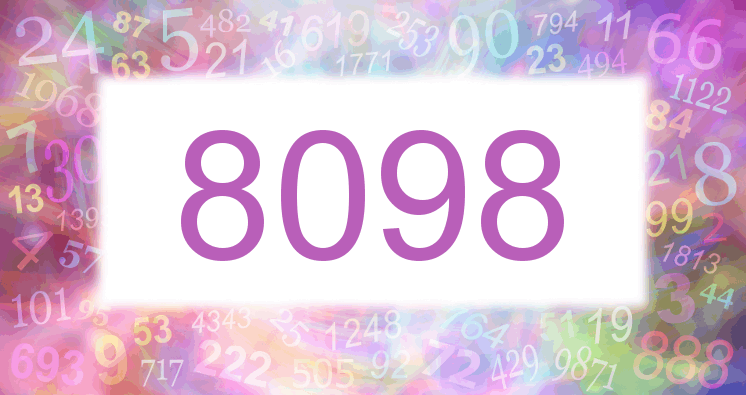 Träume mit einer Nummer 8098 rosa Bild