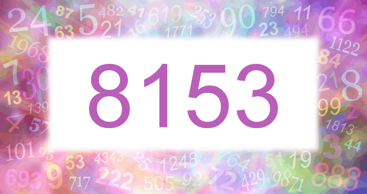 Träume mit einer Nummer 8153 rosa Bild