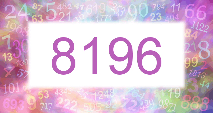 Träume mit einer Nummer 8196 rosa Bild