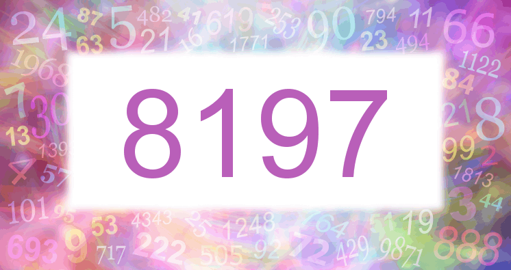 Träume mit einer Nummer 8197 rosa Bild