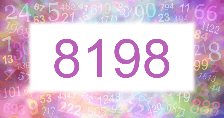 Träume mit einer Nummer 8198 rosa Bild