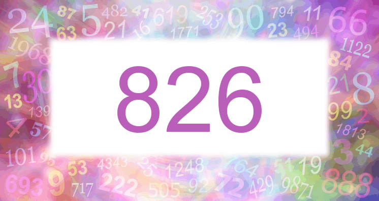 Träume mit einer Nummer 826 rosa Bild