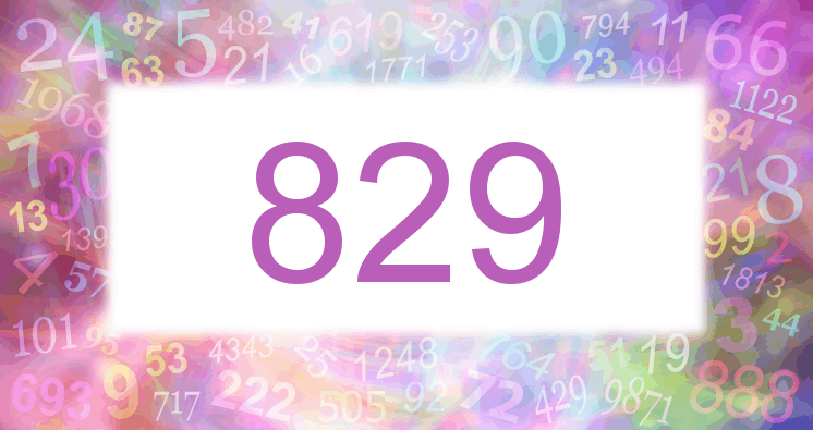 Träume mit einer Nummer 829 rosa Bild