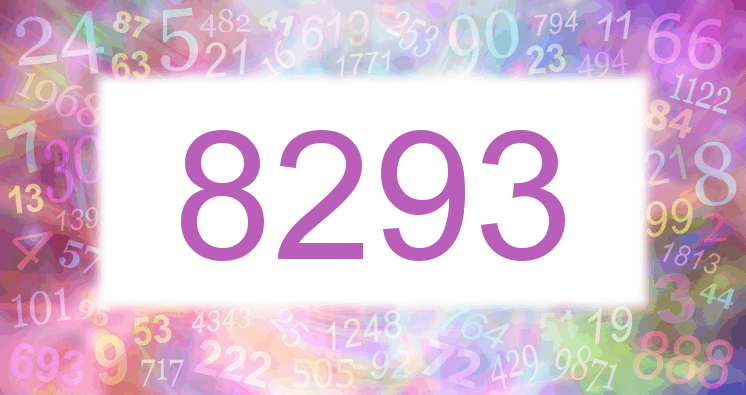 Träume mit einer Nummer 8293 rosa Bild