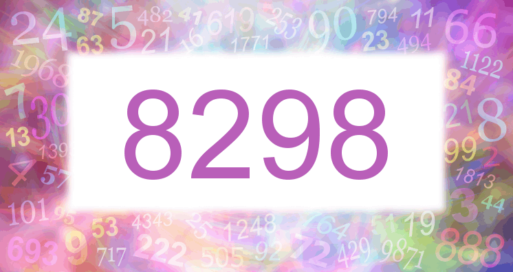 Träume mit einer Nummer 8298 rosa Bild