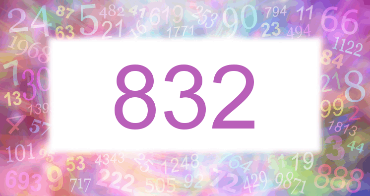 Träume mit einer Nummer 832 rosa Bild