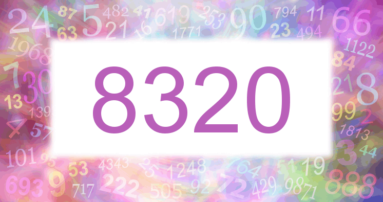 Träume mit einer Nummer 8320 rosa Bild