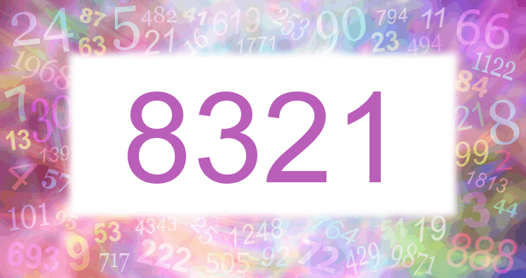 Träume mit einer Nummer 8321 rosa Bild