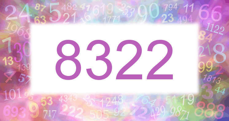Träume mit einer Nummer 8322 rosa Bild