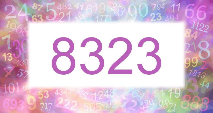 Träume mit einer Nummer 8323 rosa Bild