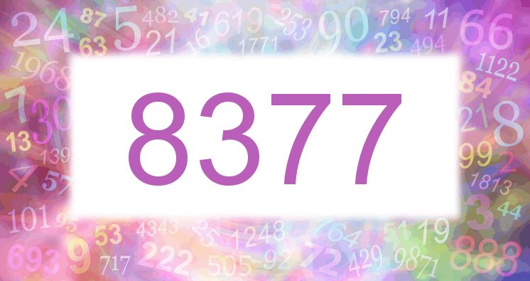 Dreams about number 8377