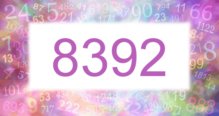Dreams about number 8392