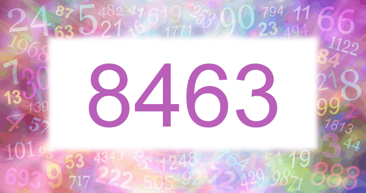 Träume mit einer Nummer 8463 rosa Bild