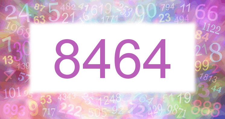Sueños con número 8464 imagen lila