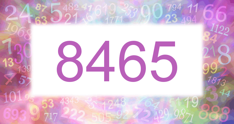 Träume mit einer Nummer 8465 rosa Bild