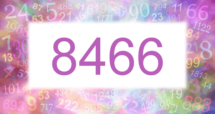 Sueños con número 8466 imagen lila