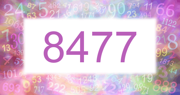 Träume mit einer Nummer 8477 rosa Bild