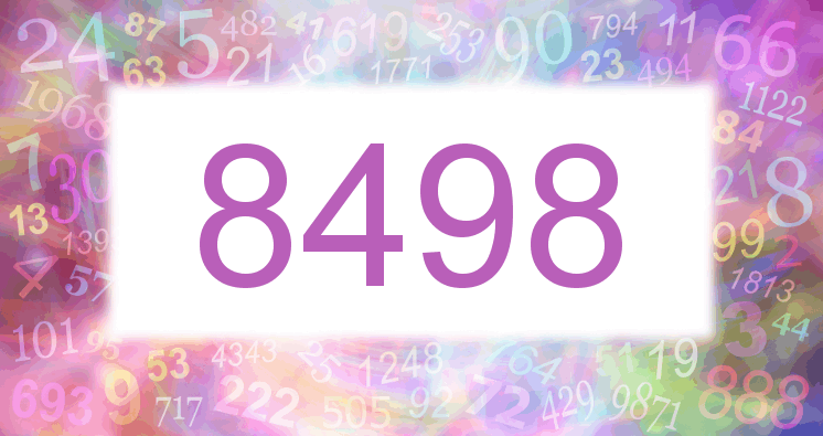 Dreams about number 8498
