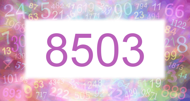 Träume mit einer Nummer 8503 rosa Bild