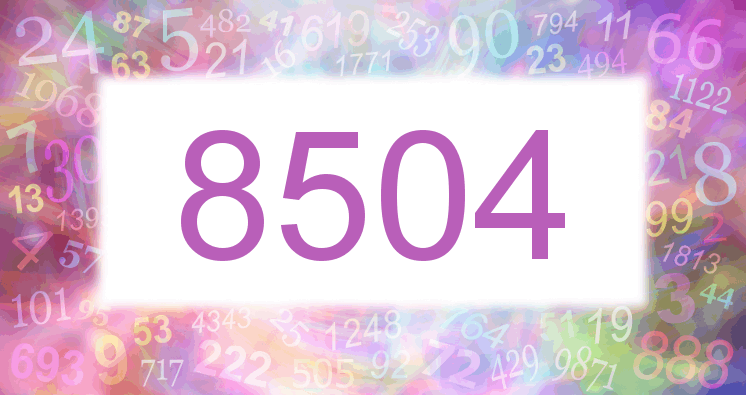 Träume mit einer Nummer 8504 rosa Bild